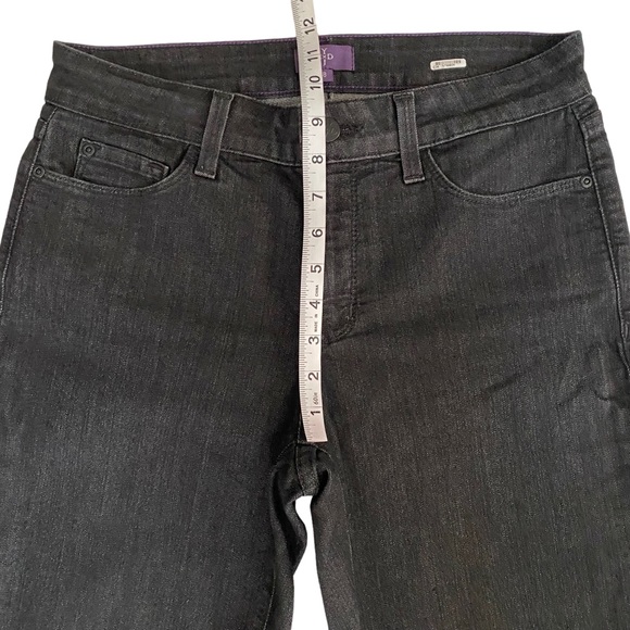 NYDJ Lift Tuck Technology Studded Rhinestones Bootcut Jeans Women’s Size 8 Black - Picture 9 of 14